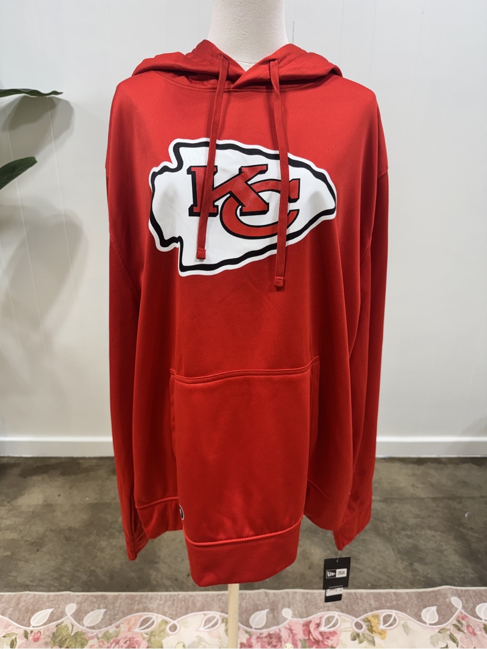 NWT Kansas City Chiefs Hoodie XXL NFL Team Apparel Red Pullover Sweatshirt